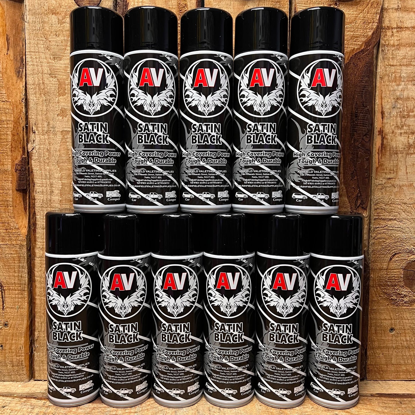 Satin Black Spray Paint 500ml