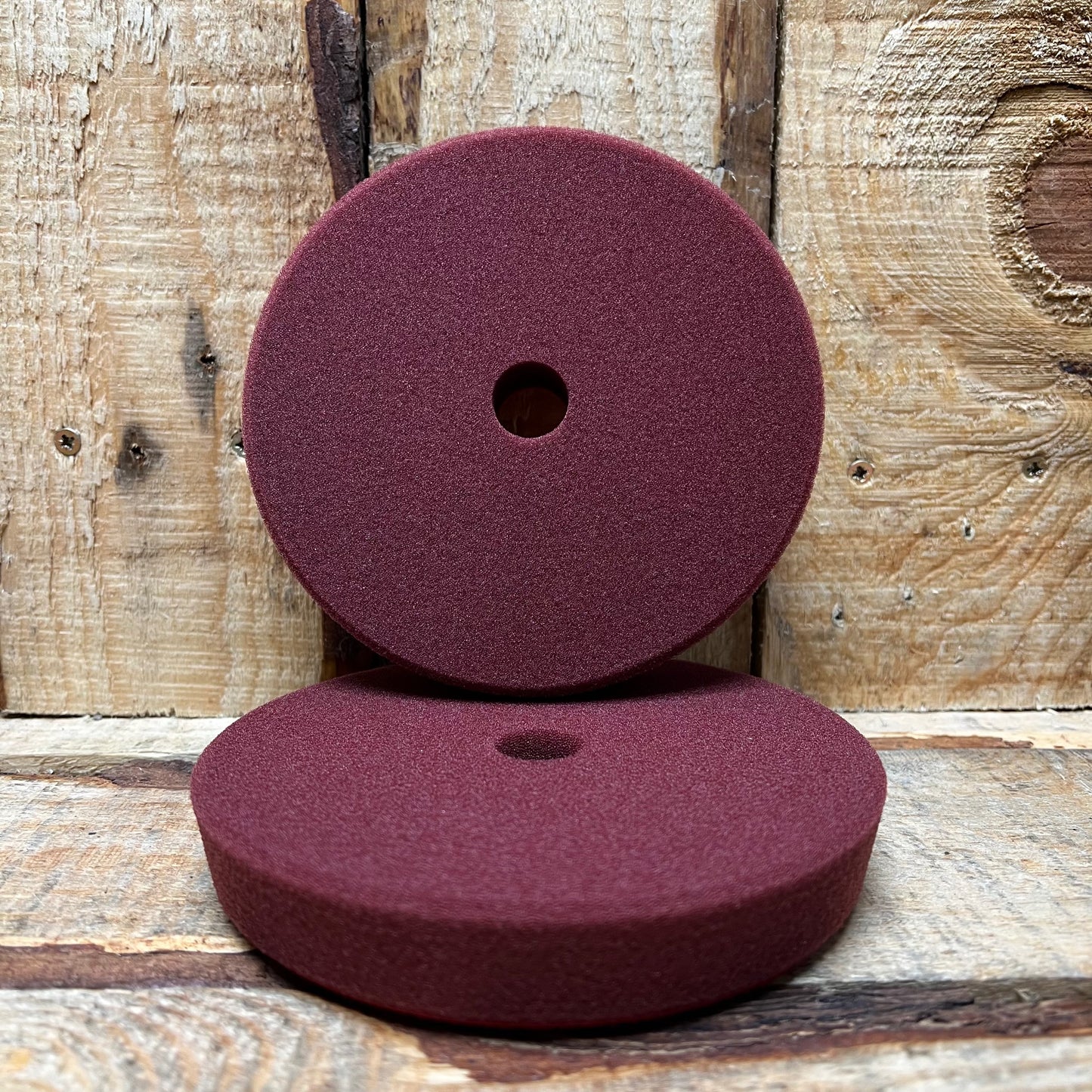 Burgundy DA Style Premium Buffing Head - 160mm x 25mm - Medium / Hard